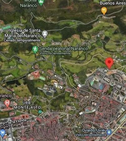 Atico Mirador Del Naranco, Parking Gratuito En Zona Residencial Y Alrededores